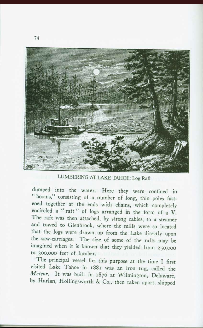 LAKE OF THE SKY: Lake Tahoe in the High Sierras of California and Nevada. vist0038l